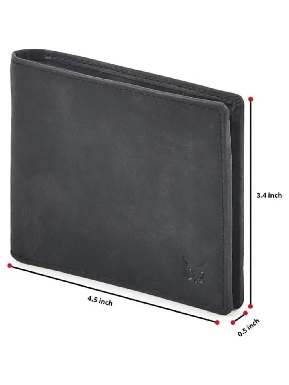 Genuine Leather Mens Bi fold Wallet RFID Blocking Slim Pocket Thin ID BLACK NEW